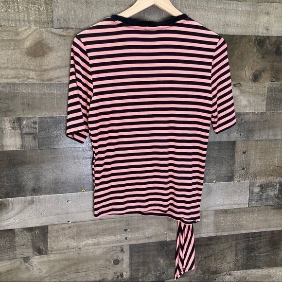 Ella Moss Khloe Striped Tie Knot Knit Tee - Picture 3 of 10